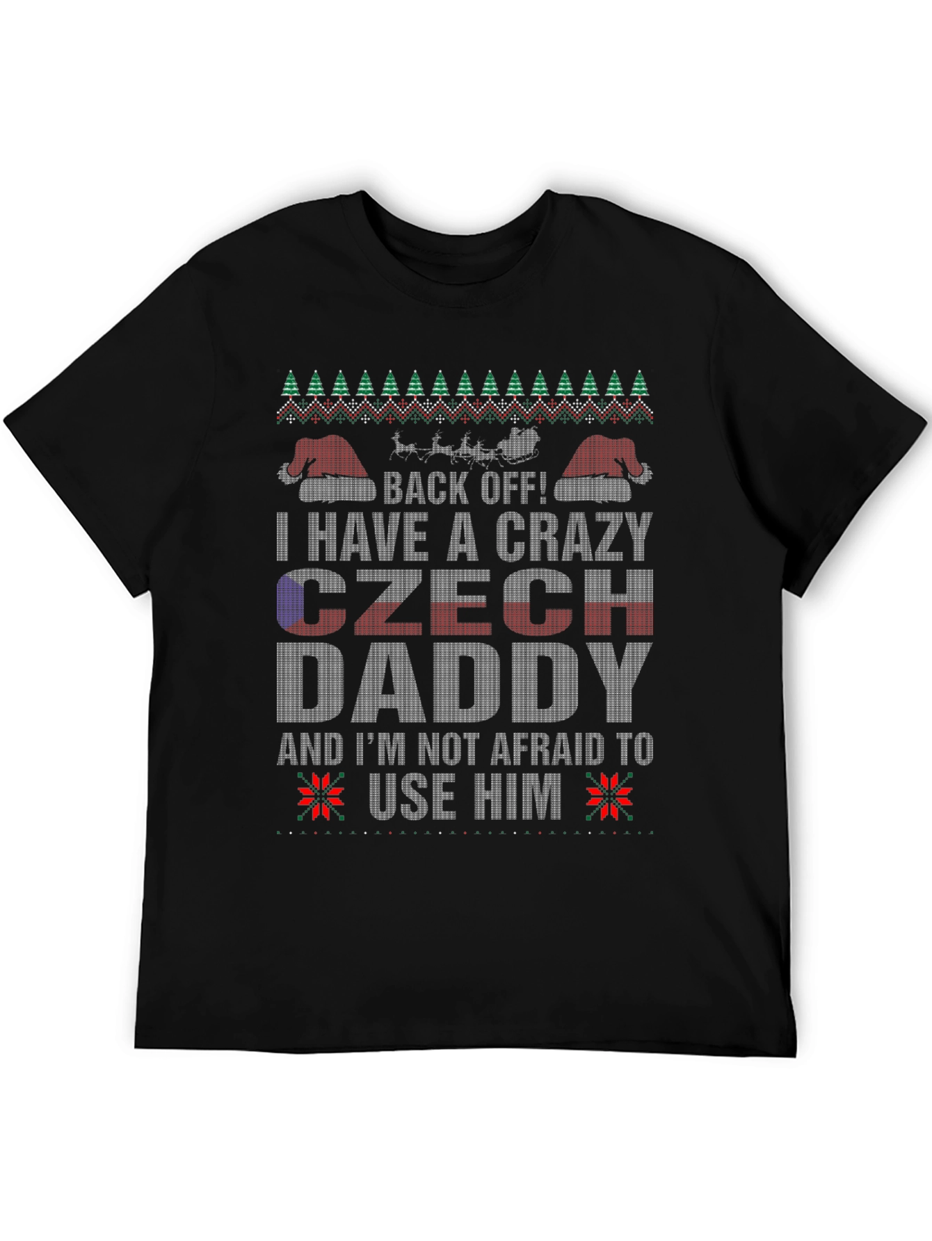 Crazy Czech Daddy Christmas T-Shirt