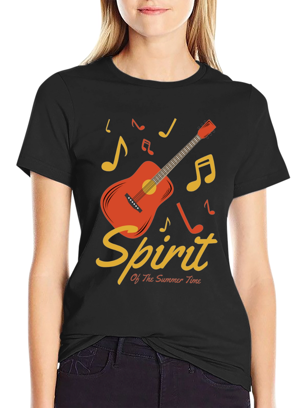 Summer Spirit Guitar Graphic T-Shirt