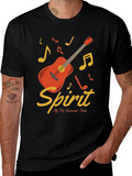 Summer Spirit Guitar Graphic T-Shirt