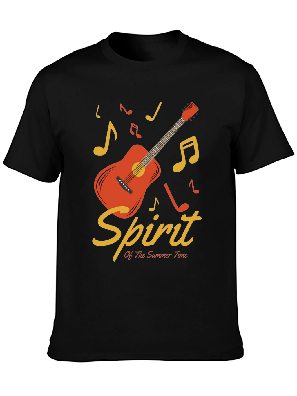 Summer Spirit Guitar Graphic T-Shirt