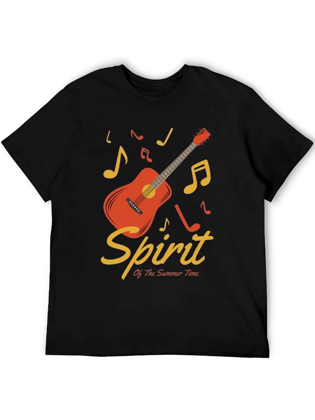 Summer Spirit Guitar Graphic T-Shirt