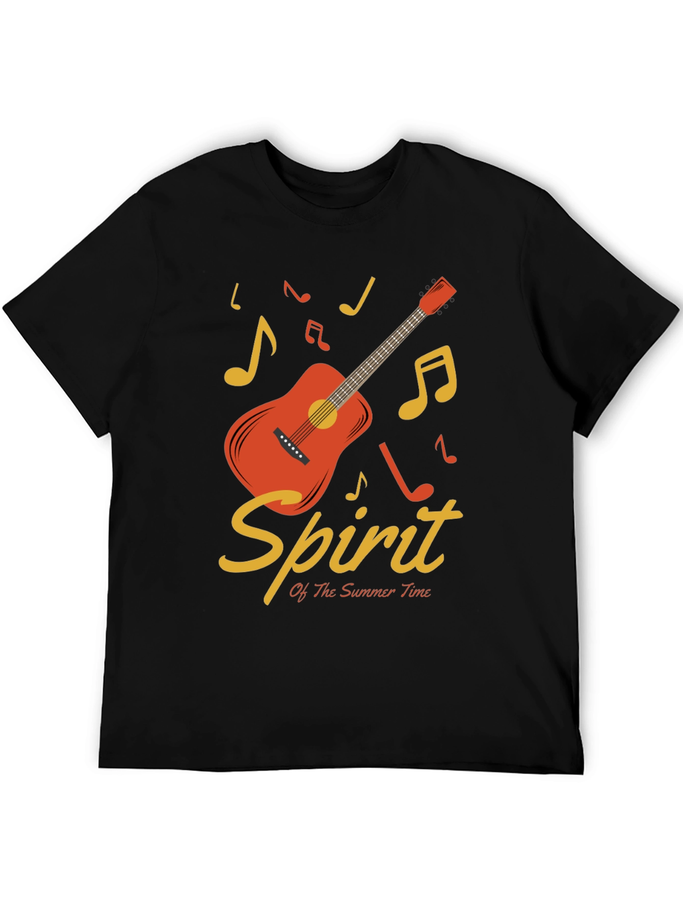 Summer Spirit Guitar Graphic T-Shirt