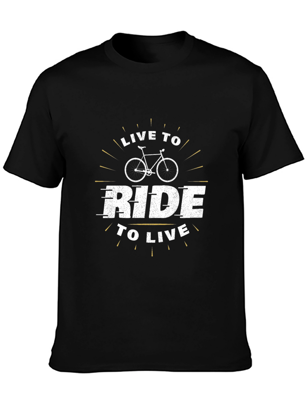 Live To Ride Black Graphic Tee
