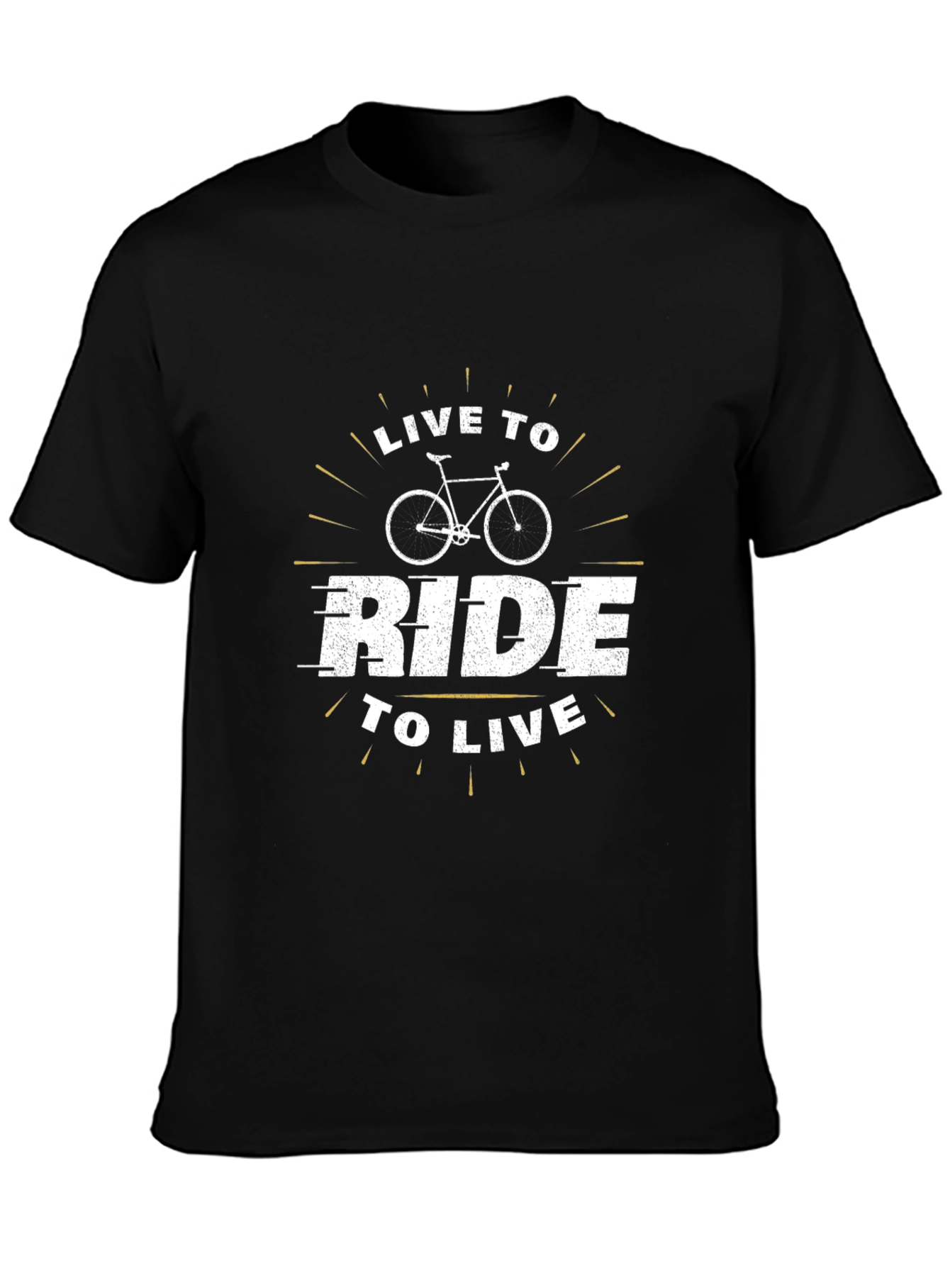Live To Ride Black Graphic Tee