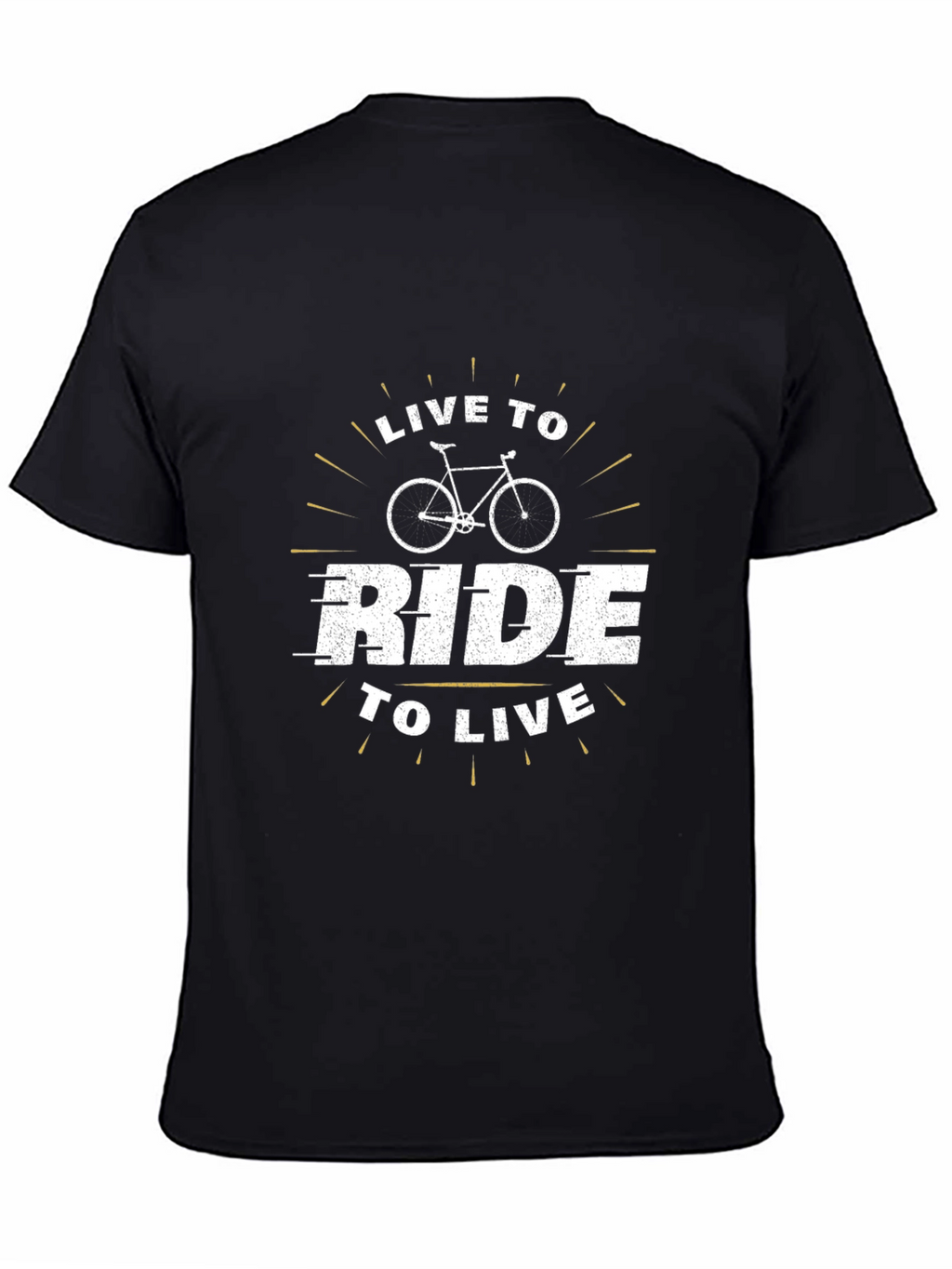 Live To Ride Black Graphic Tee