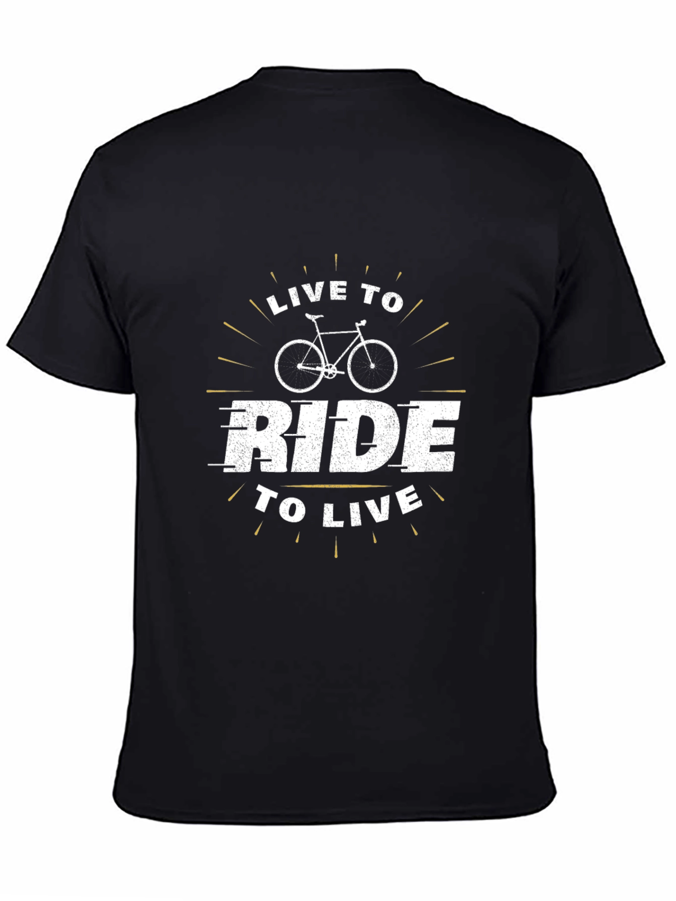 Live To Ride Black Graphic Tee