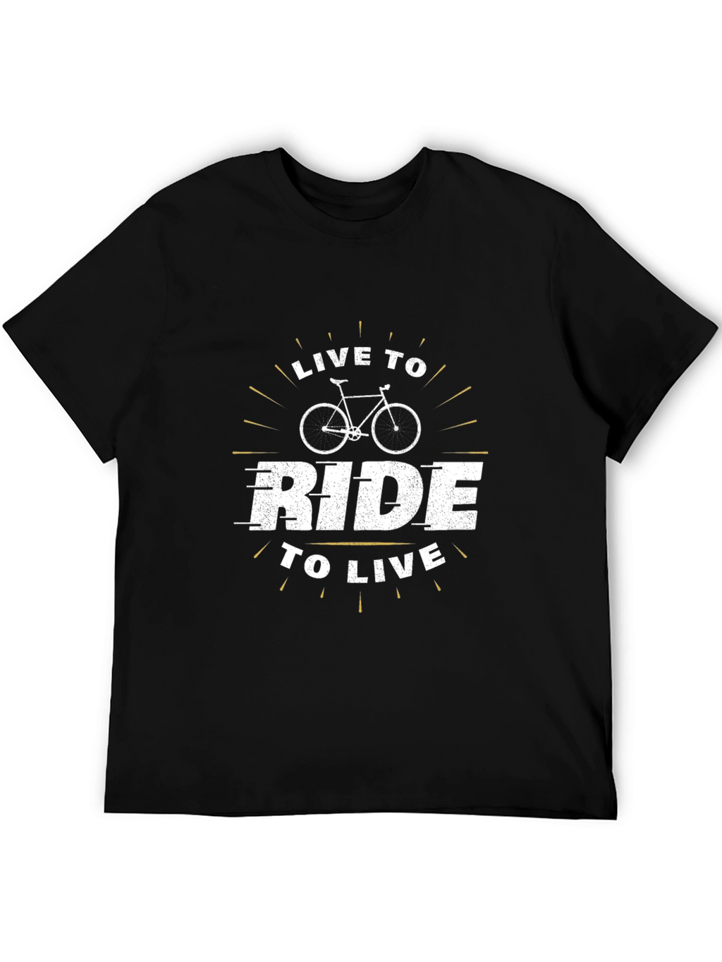 Live To Ride Black Graphic Tee