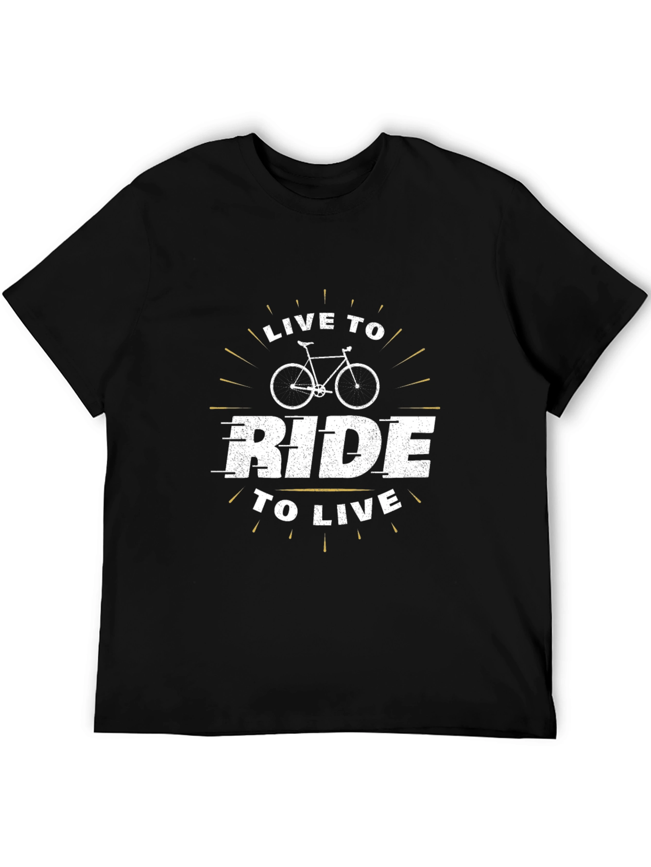 Live To Ride Black Graphic Tee