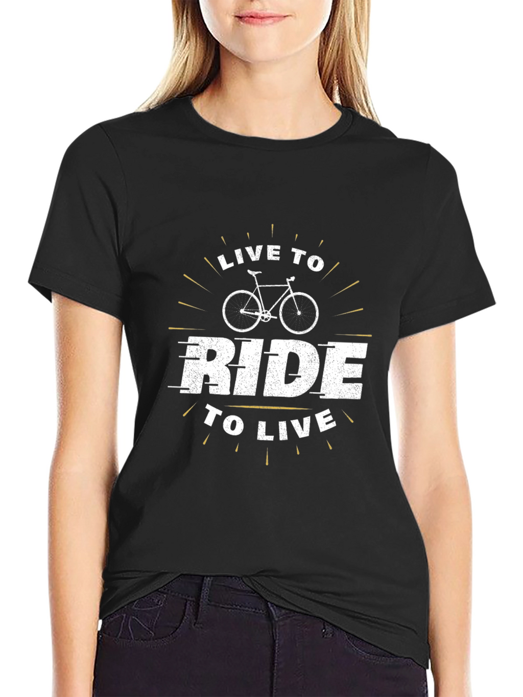 Live To Ride Black Graphic Tee