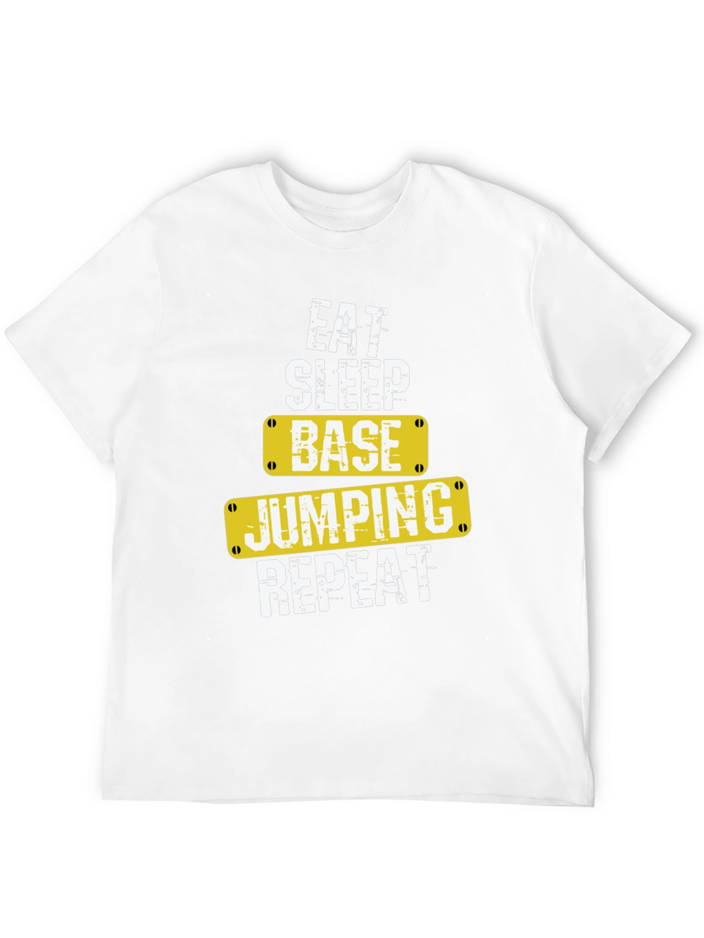 Eat Sleep Base Jumping Repeat Black T-Shirt