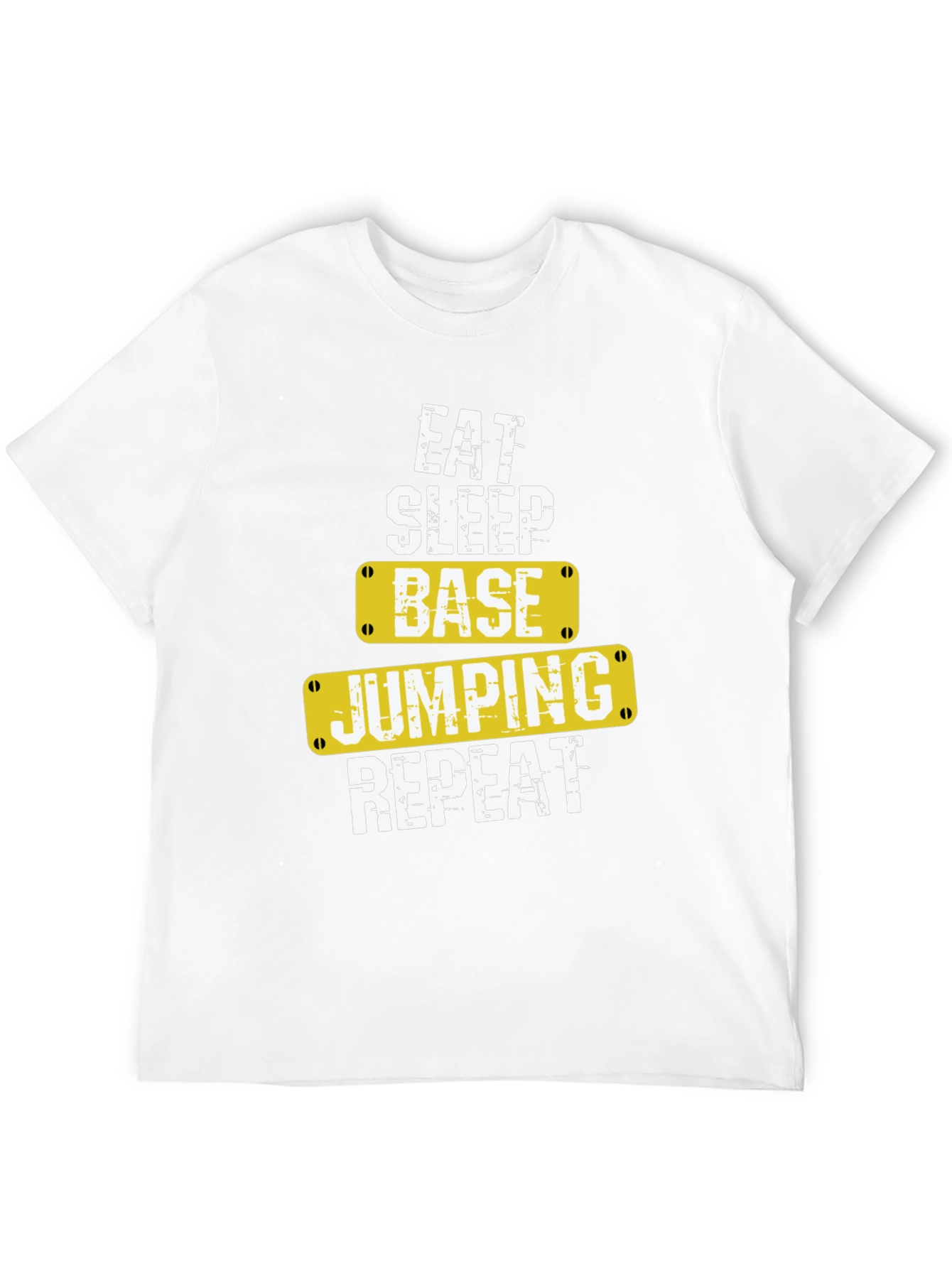 Eat Sleep Base Jumping Repeat Black T-Shirt