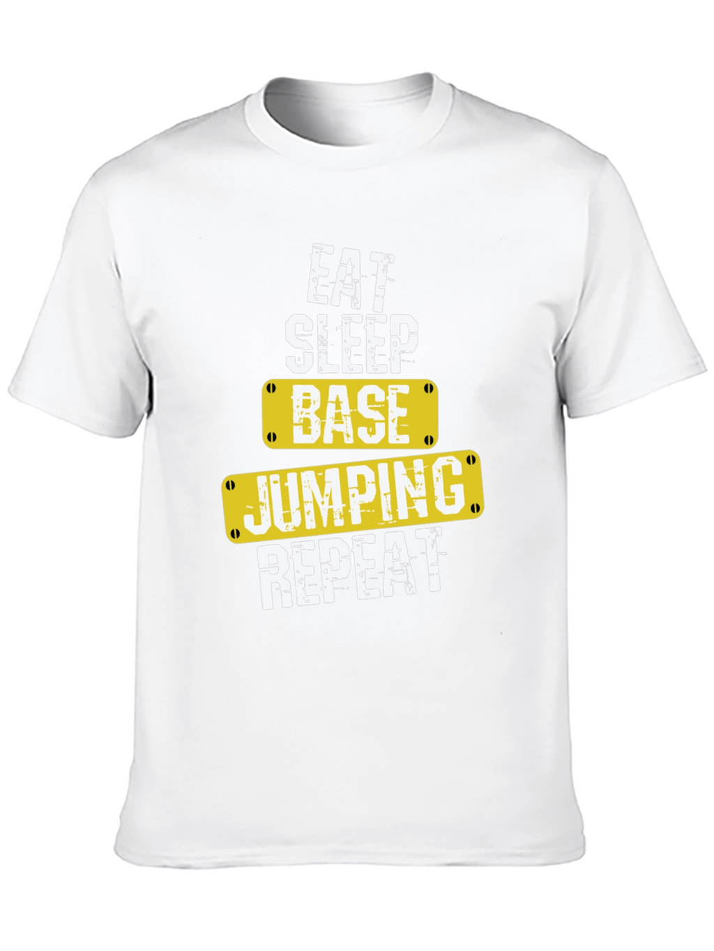 Eat Sleep Base Jumping Repeat Black T-Shirt