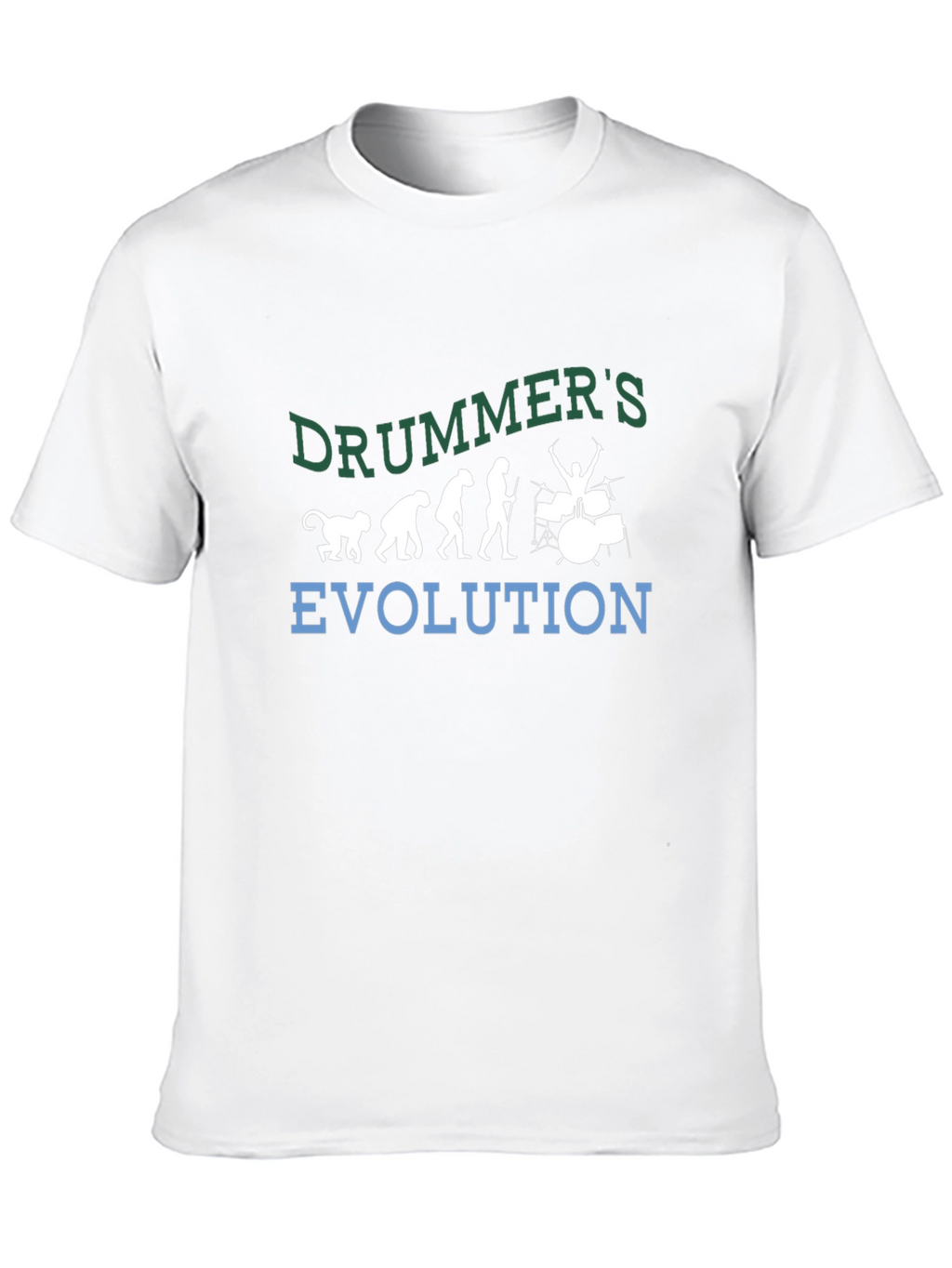 Drummer Evolution Graphic Tee - Music Lover Shirt