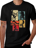 BMX Bike Stunt T-Shirt - Retro Design
