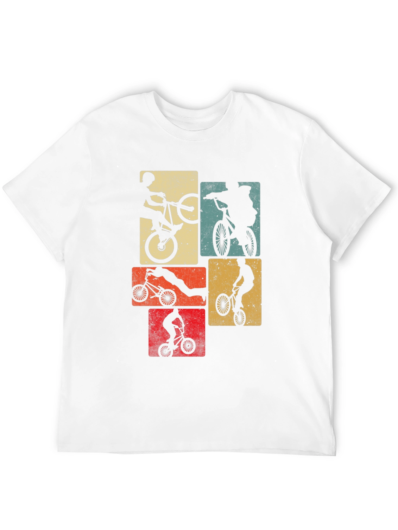 BMX Bike Stunt T-Shirt - Retro Design