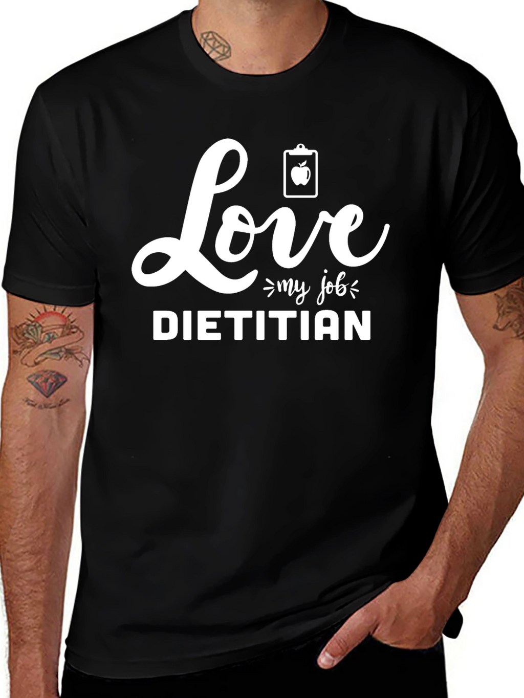 Love My Job Dietitian Graphic T-Shirt