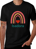 Isadora Rainbow Heart Personalized T-Shirt