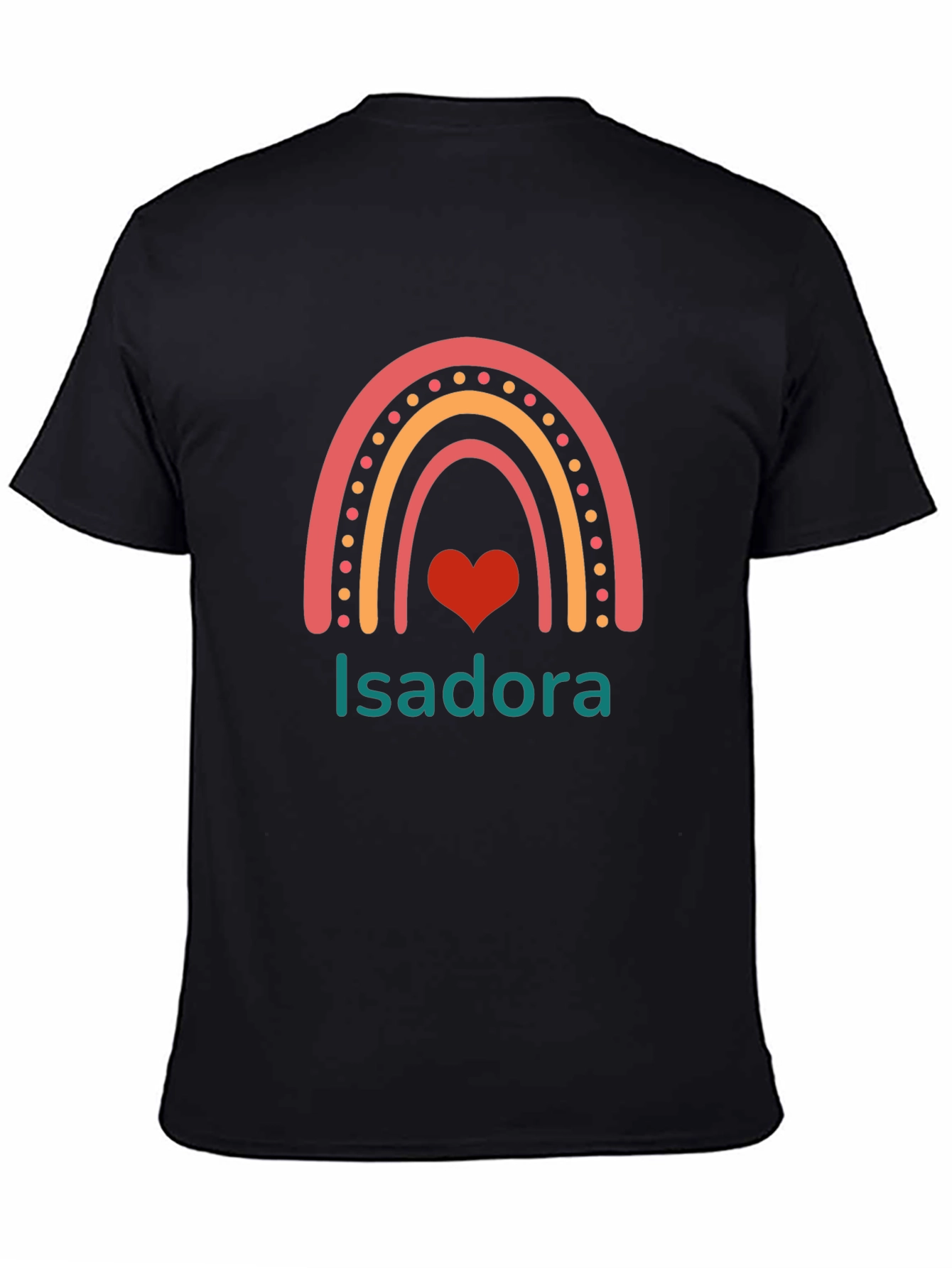 Isadora Rainbow Heart Personalized T-Shirt