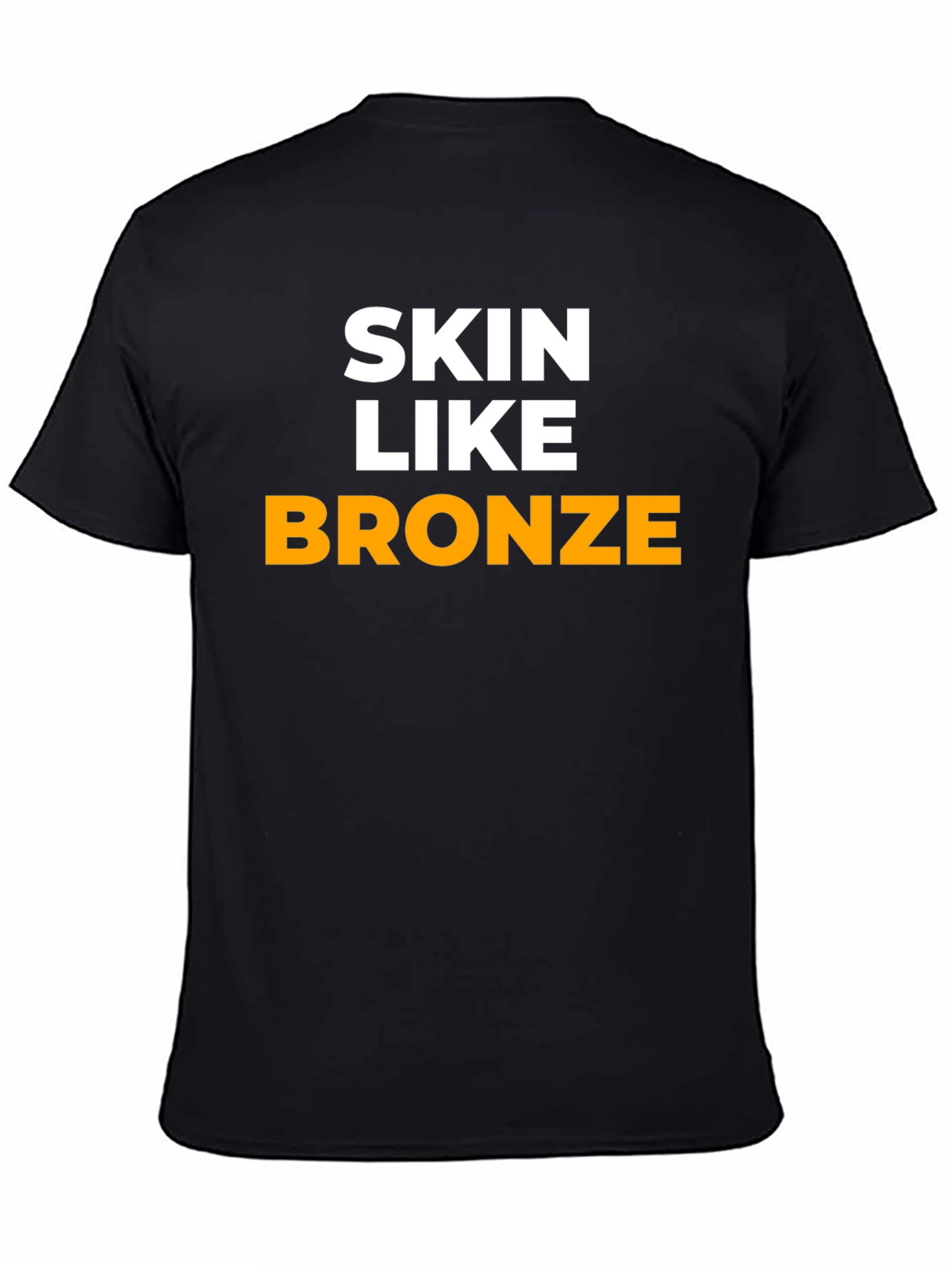 Skin Like Bronze Graphic Tee - Black Cotton T-Shirt