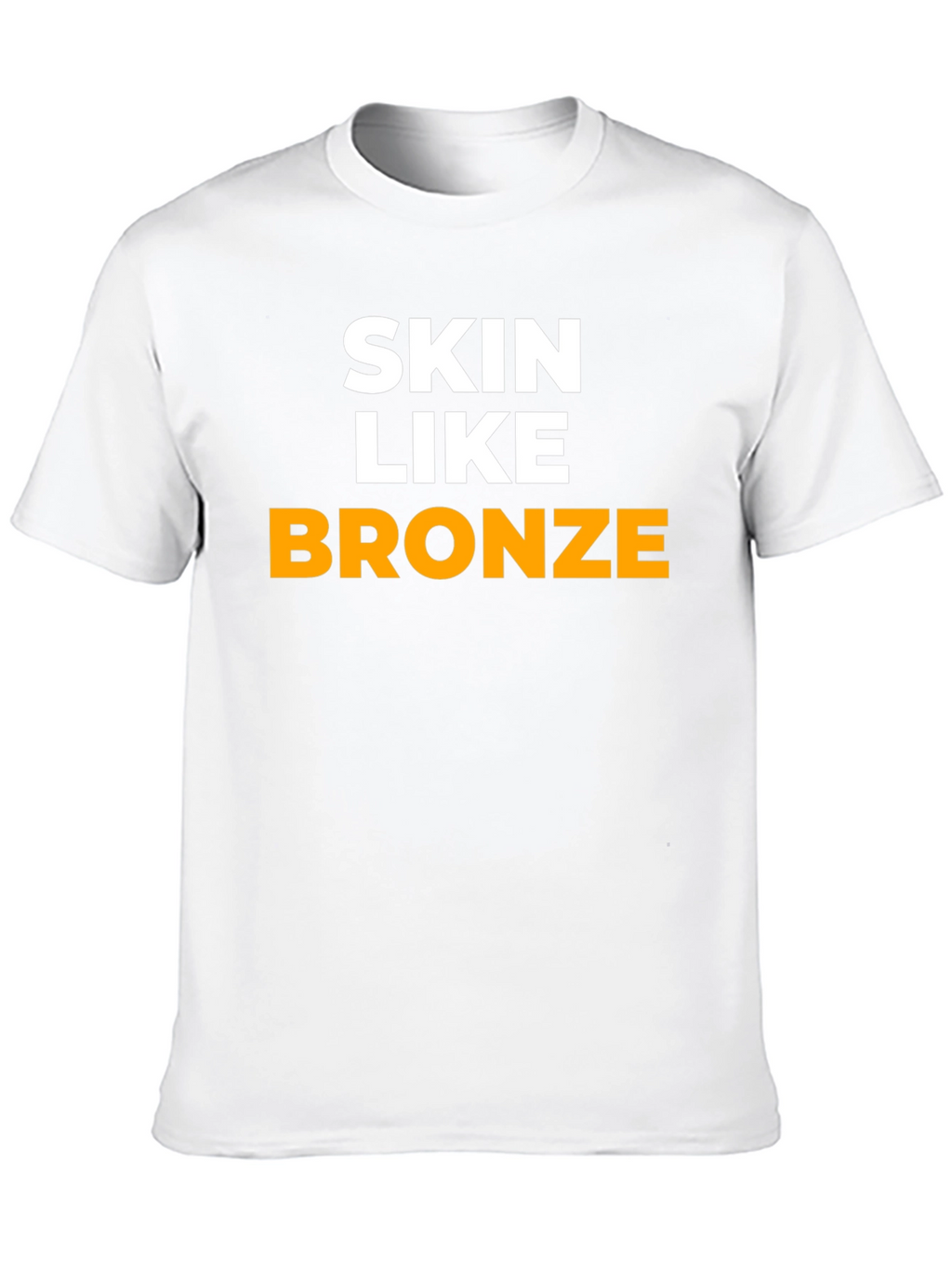Skin Like Bronze Graphic Tee - Black Cotton T-Shirt