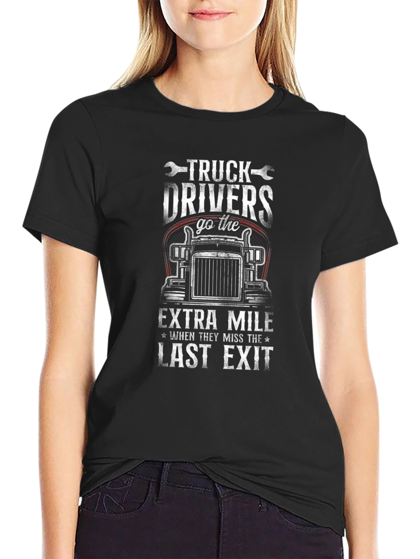 Truck Driver Extra Mile Graphic Tee
