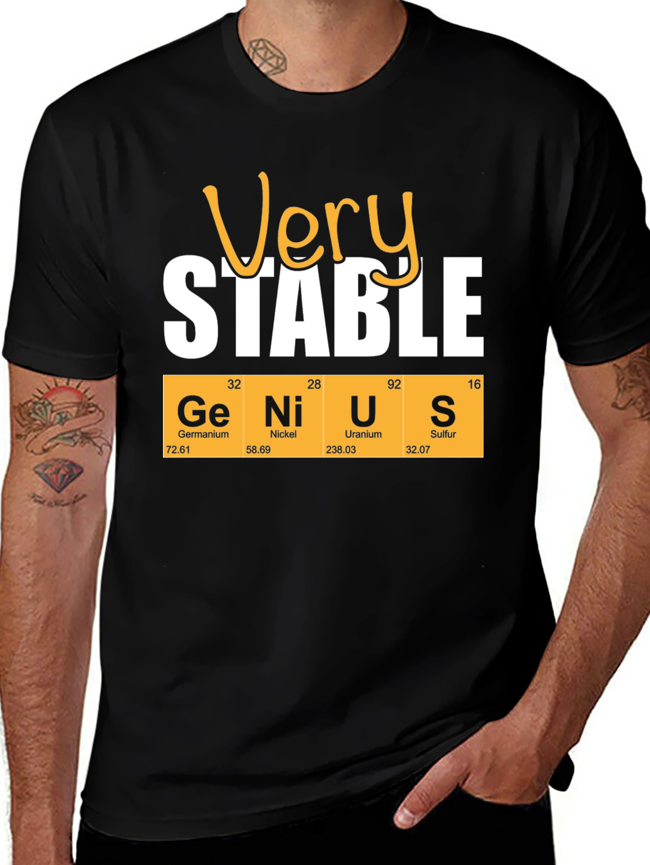 Very Stable Genius Periodic Table T-Shirt