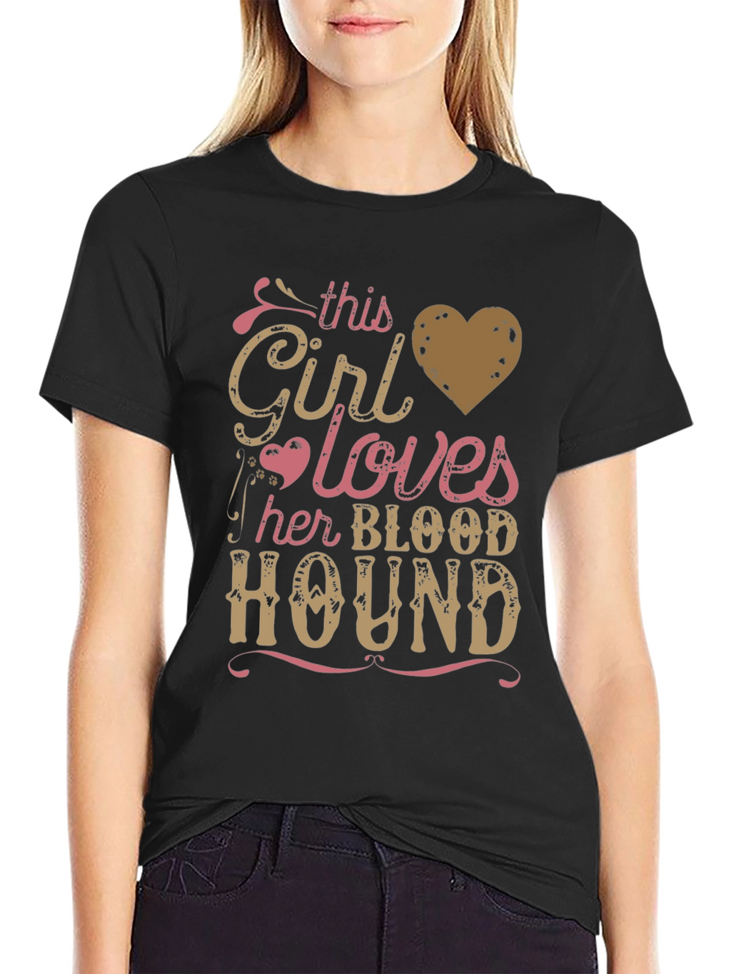 Girl Loves Her Bloodhound T-Shirt