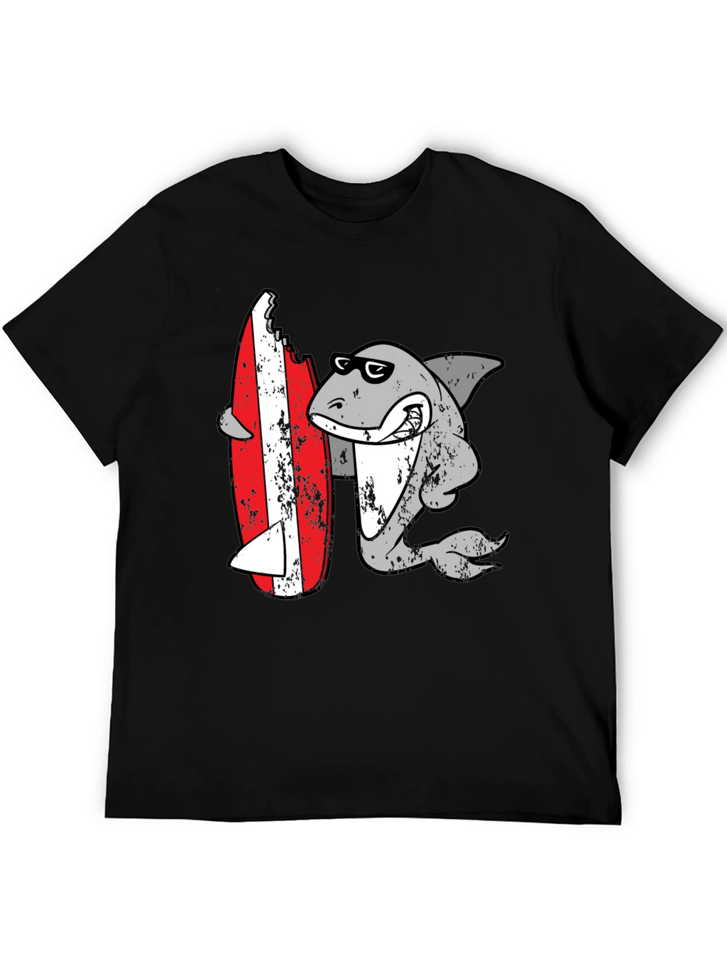 Shark Surfing T-Shirt - Fun Graphic Tee