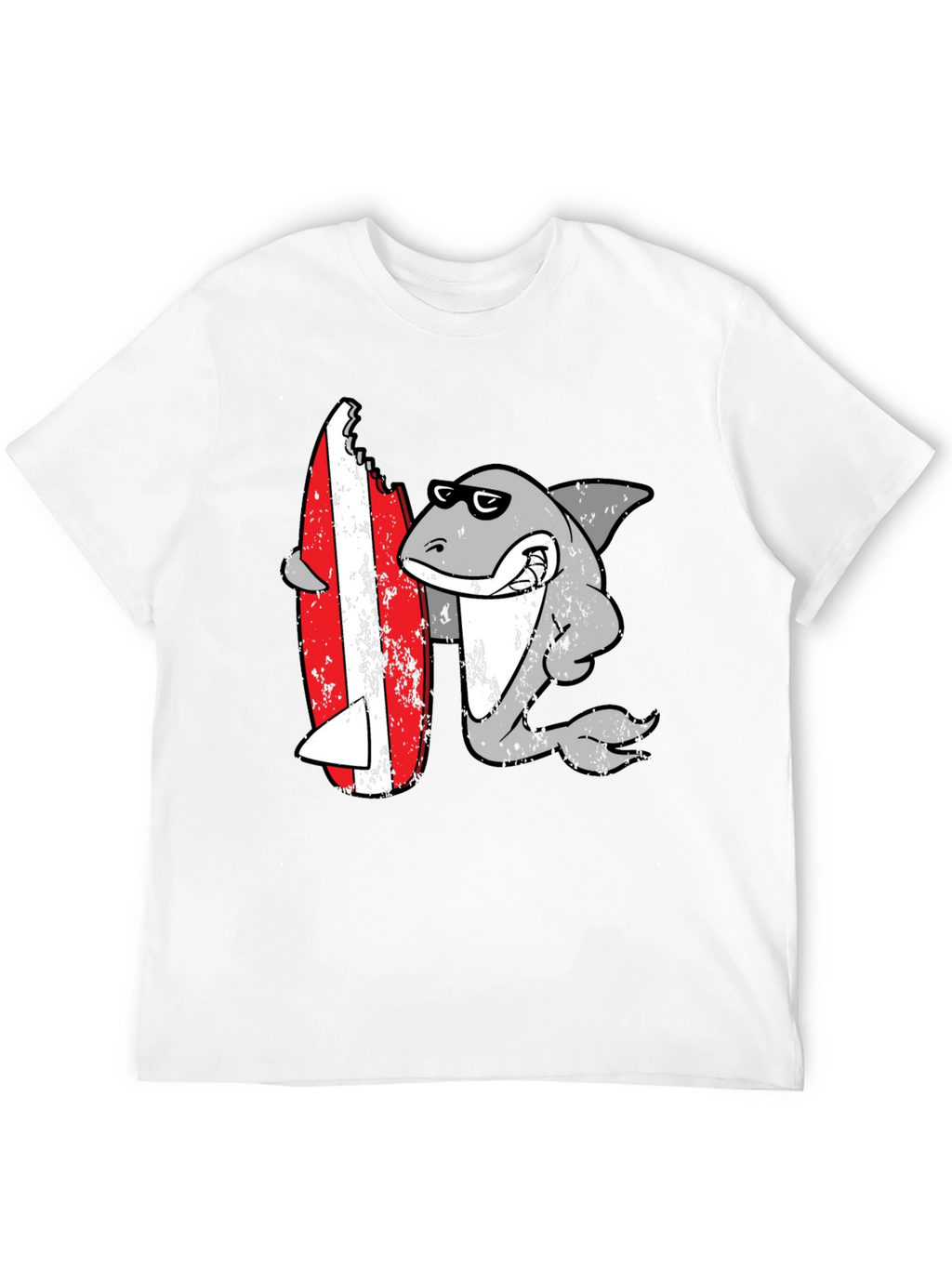 Shark Surfing T-Shirt - Fun Graphic Tee