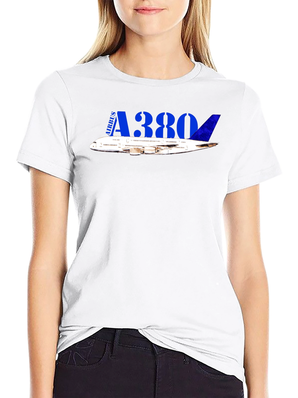 Airbus A380 Black T-Shirt
