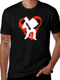 Accordion Heart Graphic T-Shirt