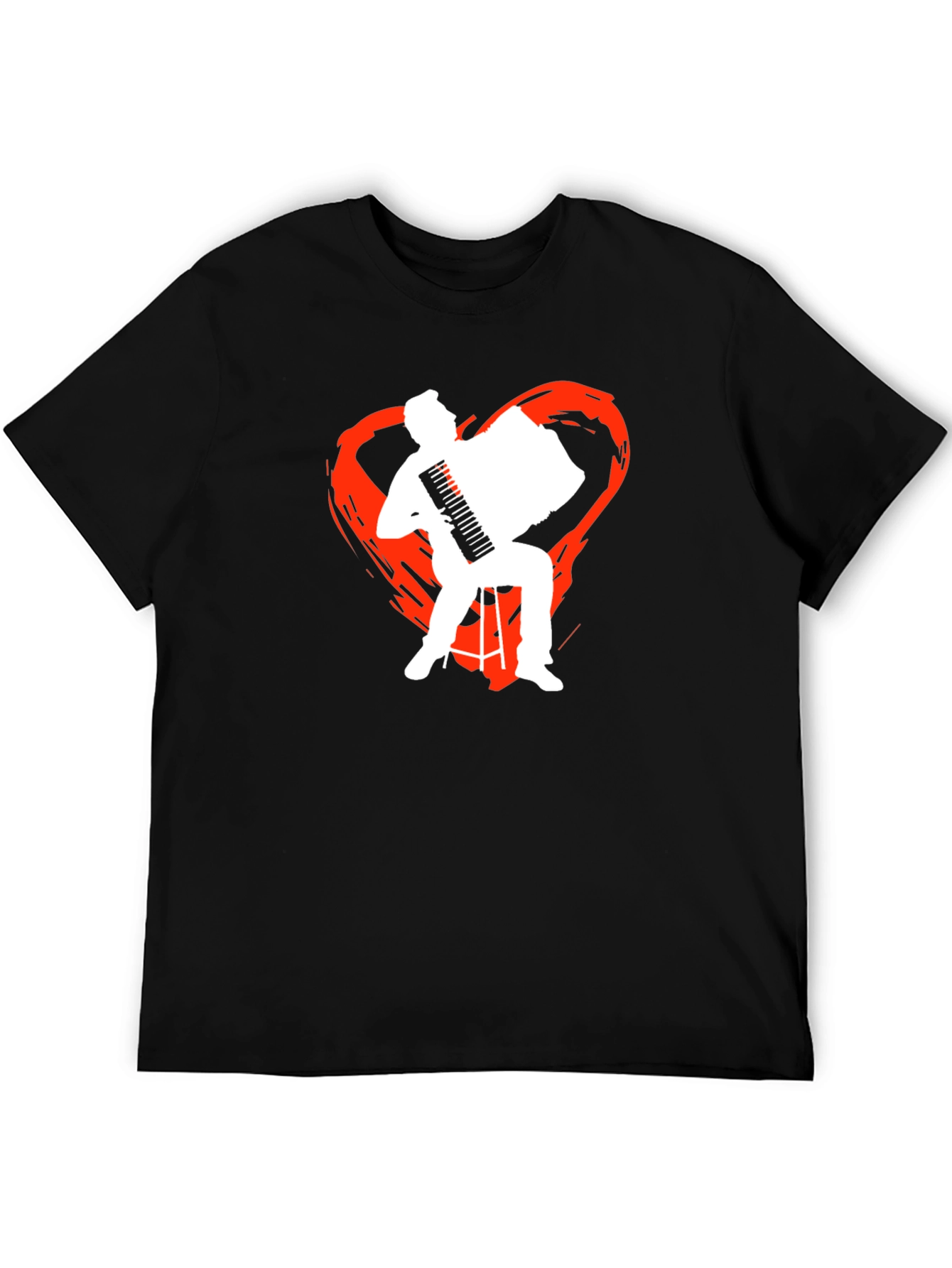 Accordion Heart Graphic T-Shirt