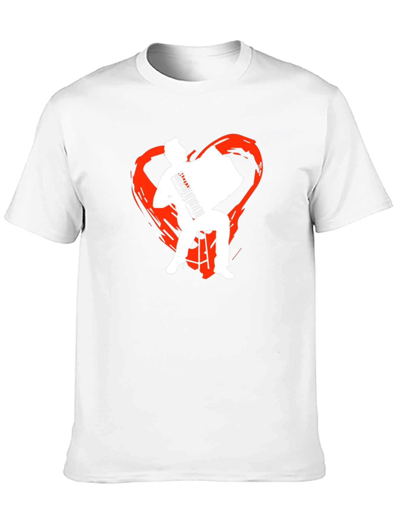 Accordion Heart Graphic T-Shirt