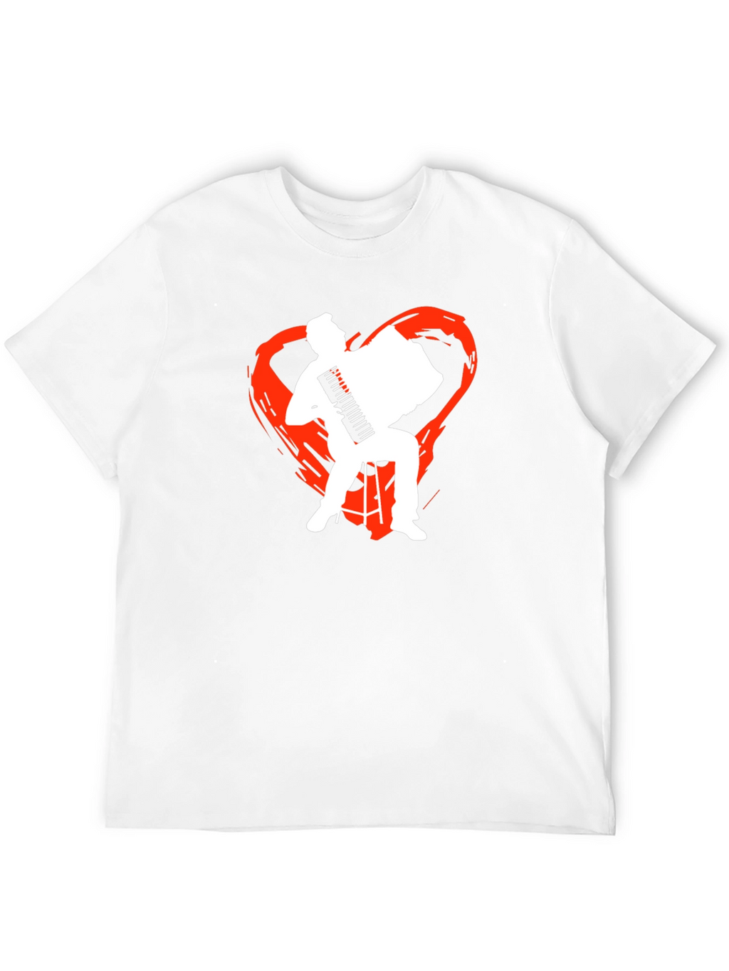 Accordion Heart Graphic T-Shirt