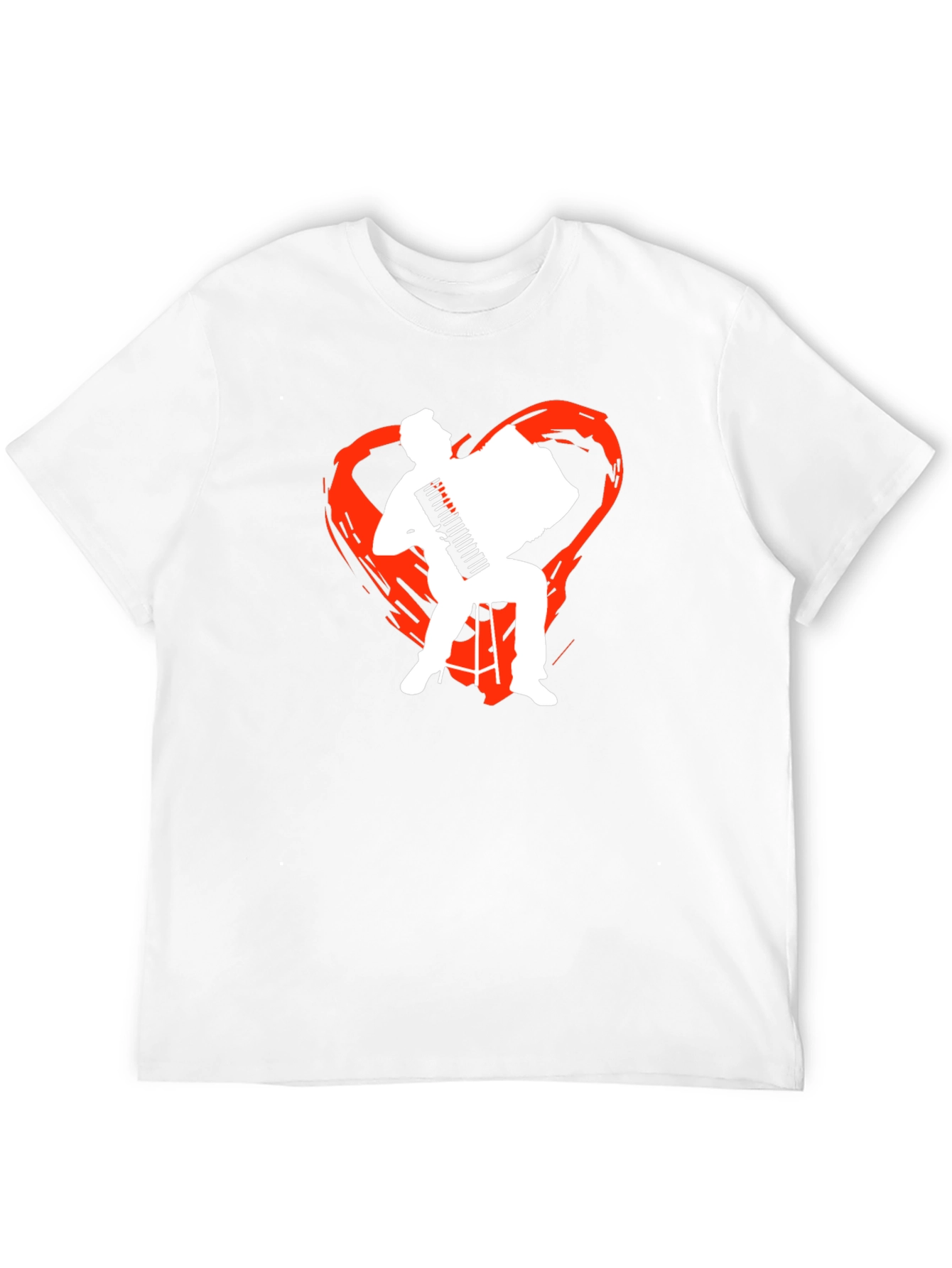 Accordion Heart Graphic T-Shirt
