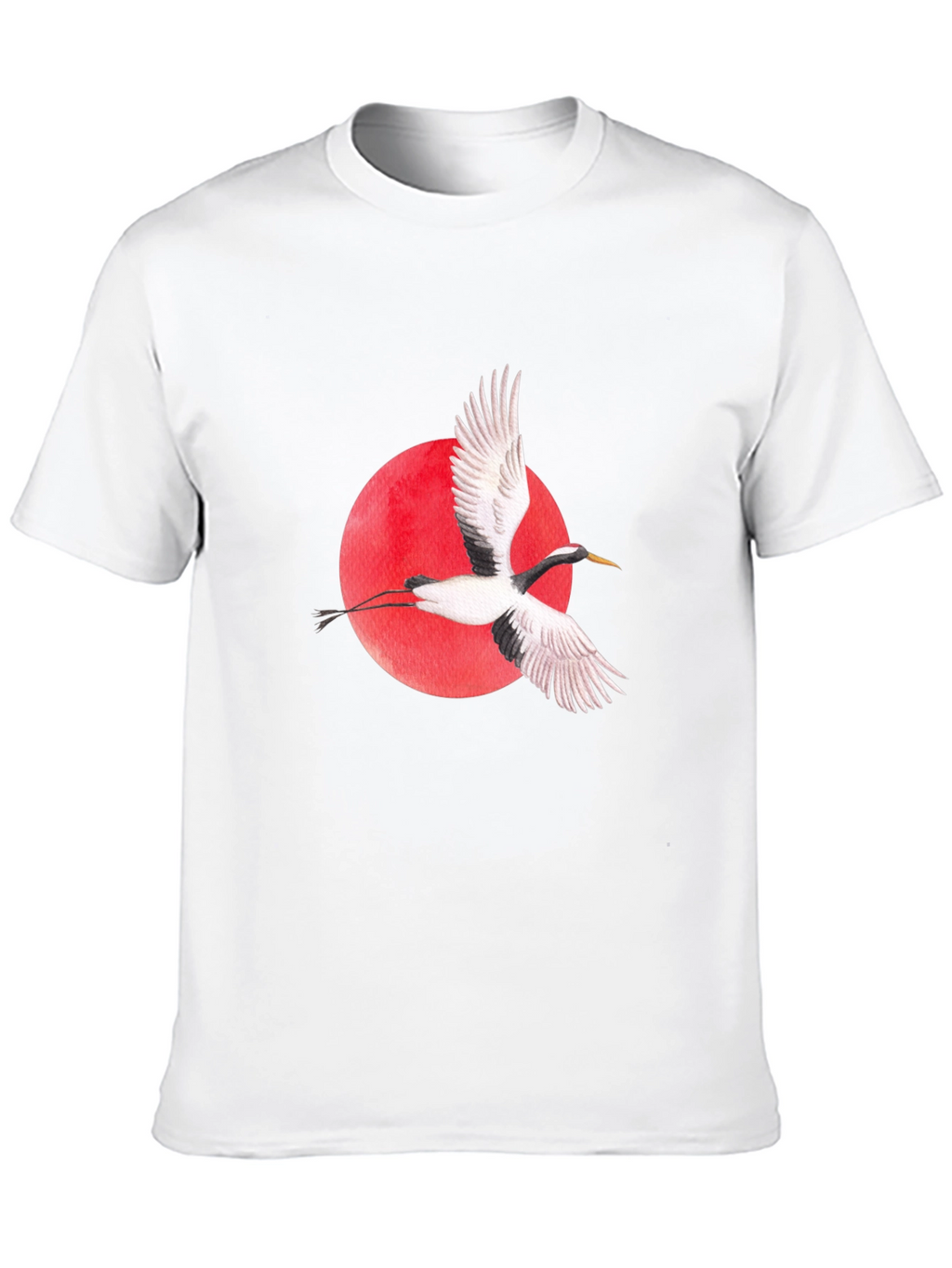 Crane & Rising Sun Graphic Tee - Black