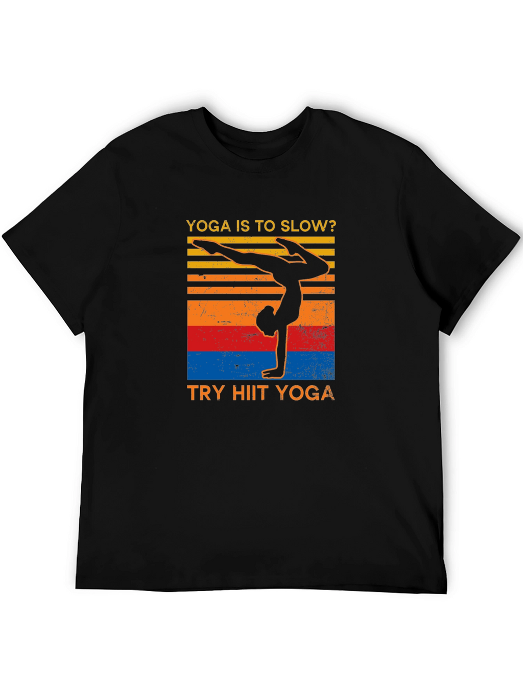 Yoga HIIT T-Shirt - Black Graphic Tee