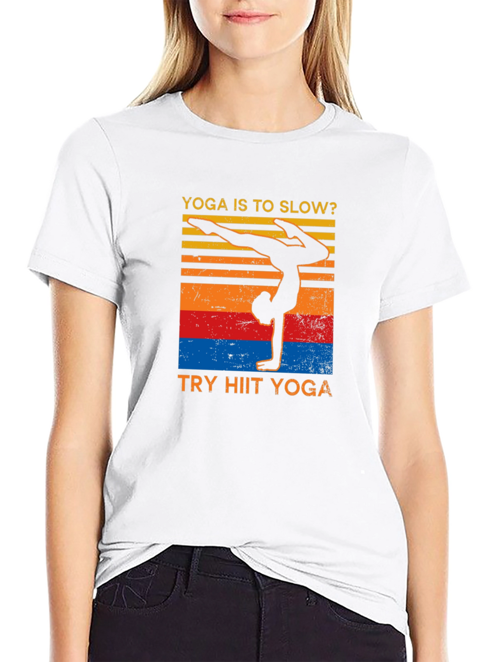 Yoga HIIT T-Shirt - Black Graphic Tee