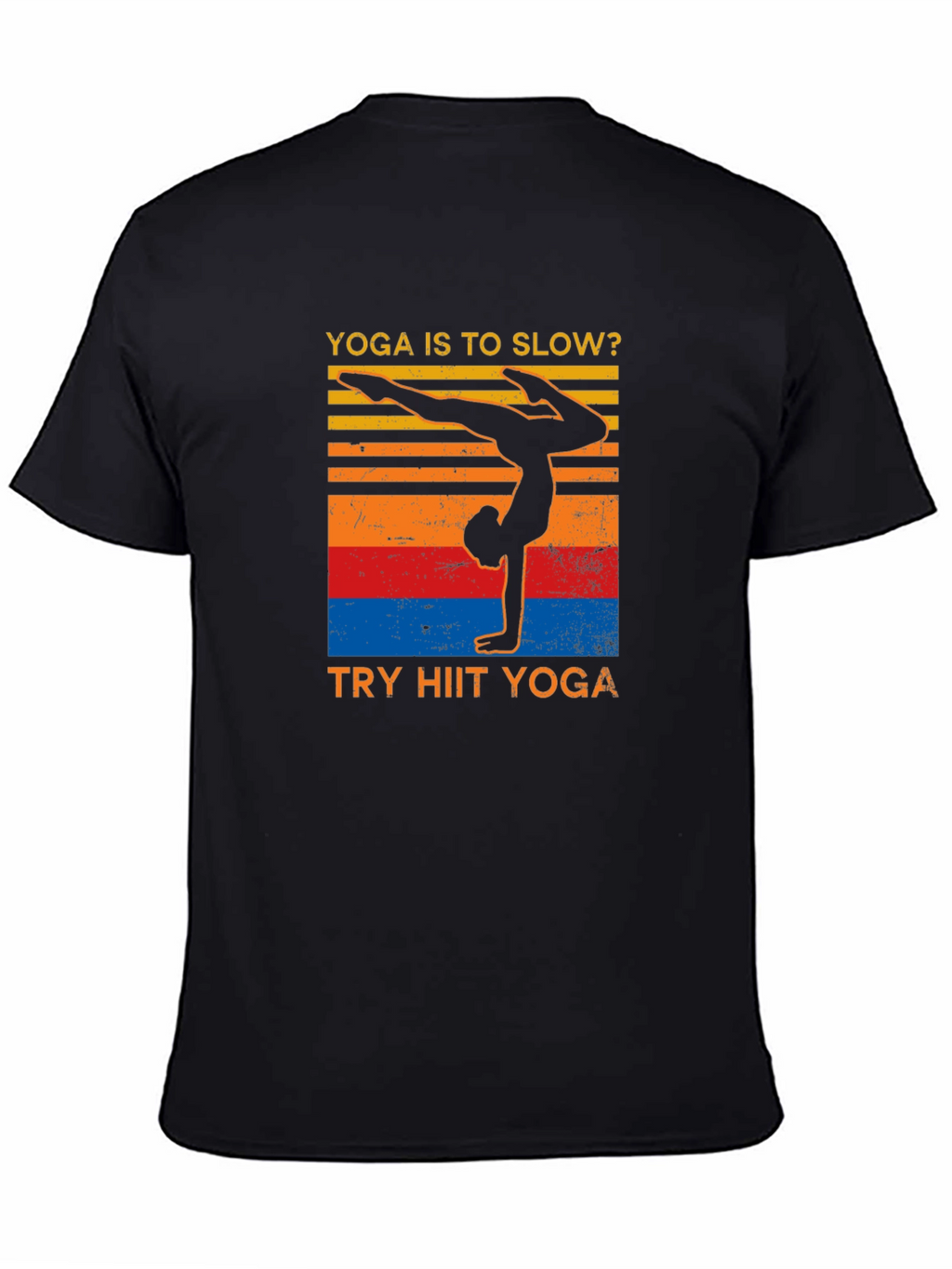 Yoga HIIT T-Shirt - Black Graphic Tee