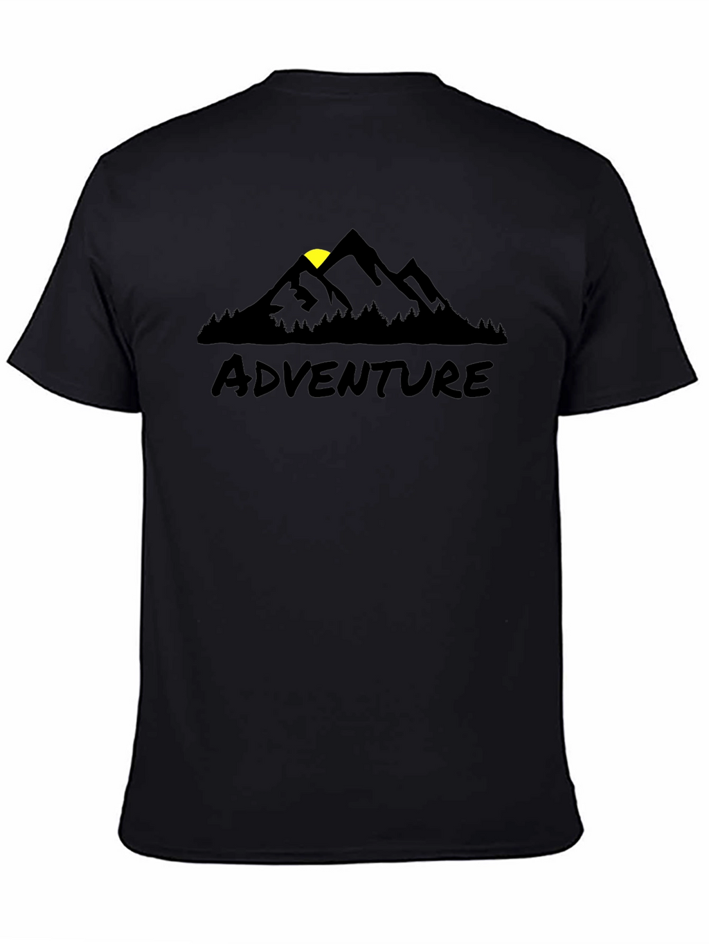 Adventure Mountain Graphic Tee - Black