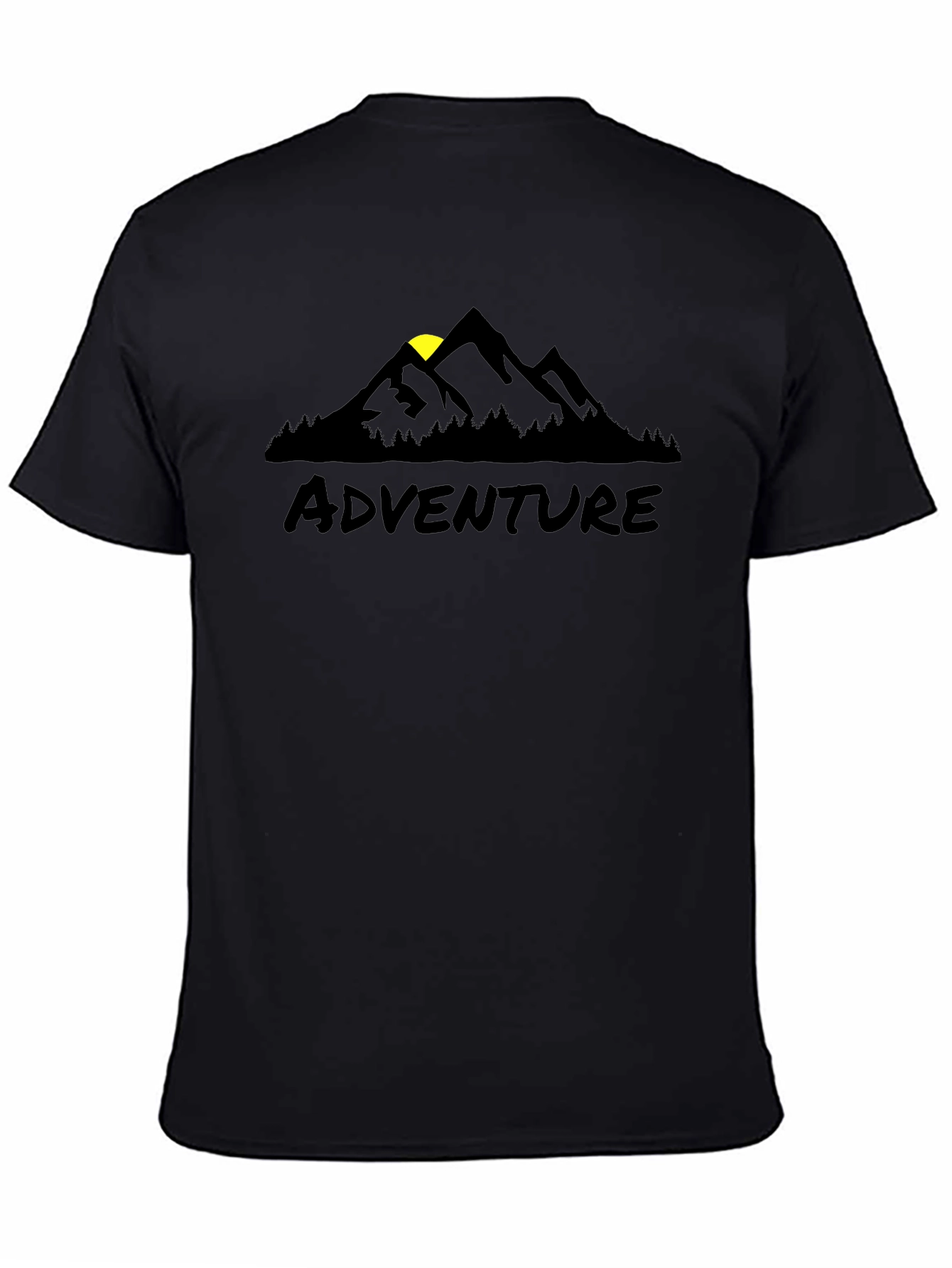 Adventure Mountain Graphic Tee - Black