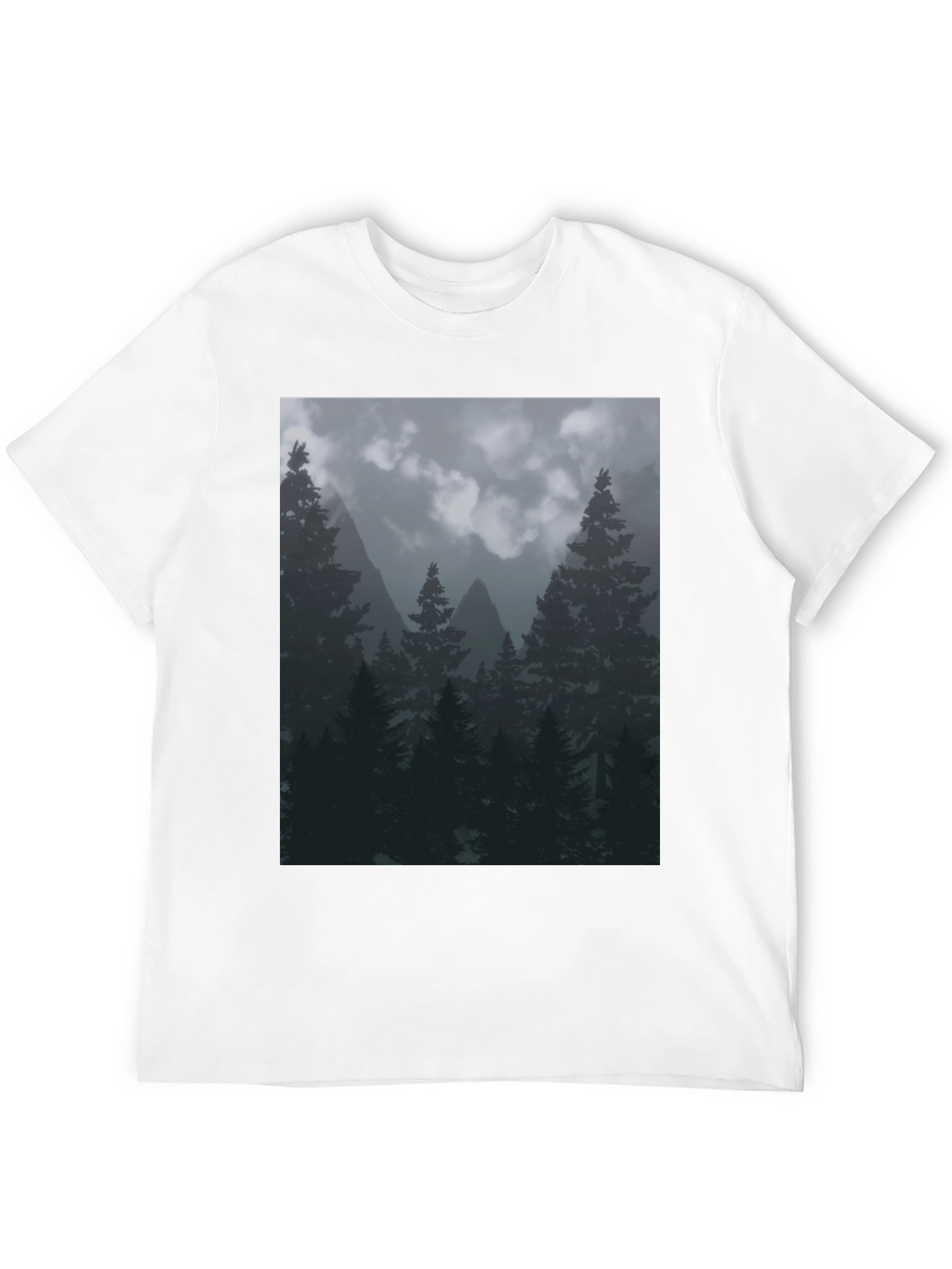 Nature Forest T-Shirt Black