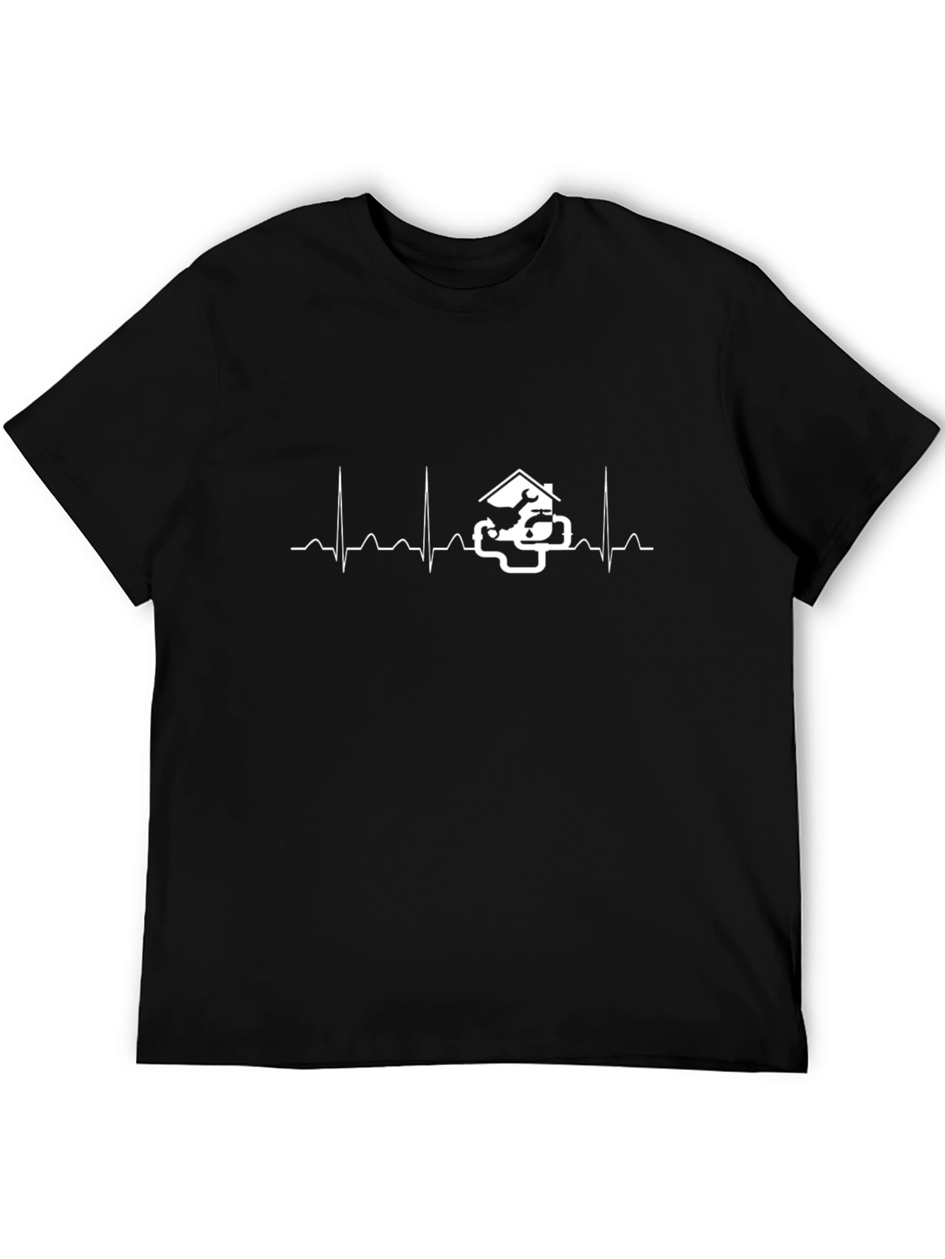 Plumber Heartbeat T-Shirt - Funny Plumbing Tee