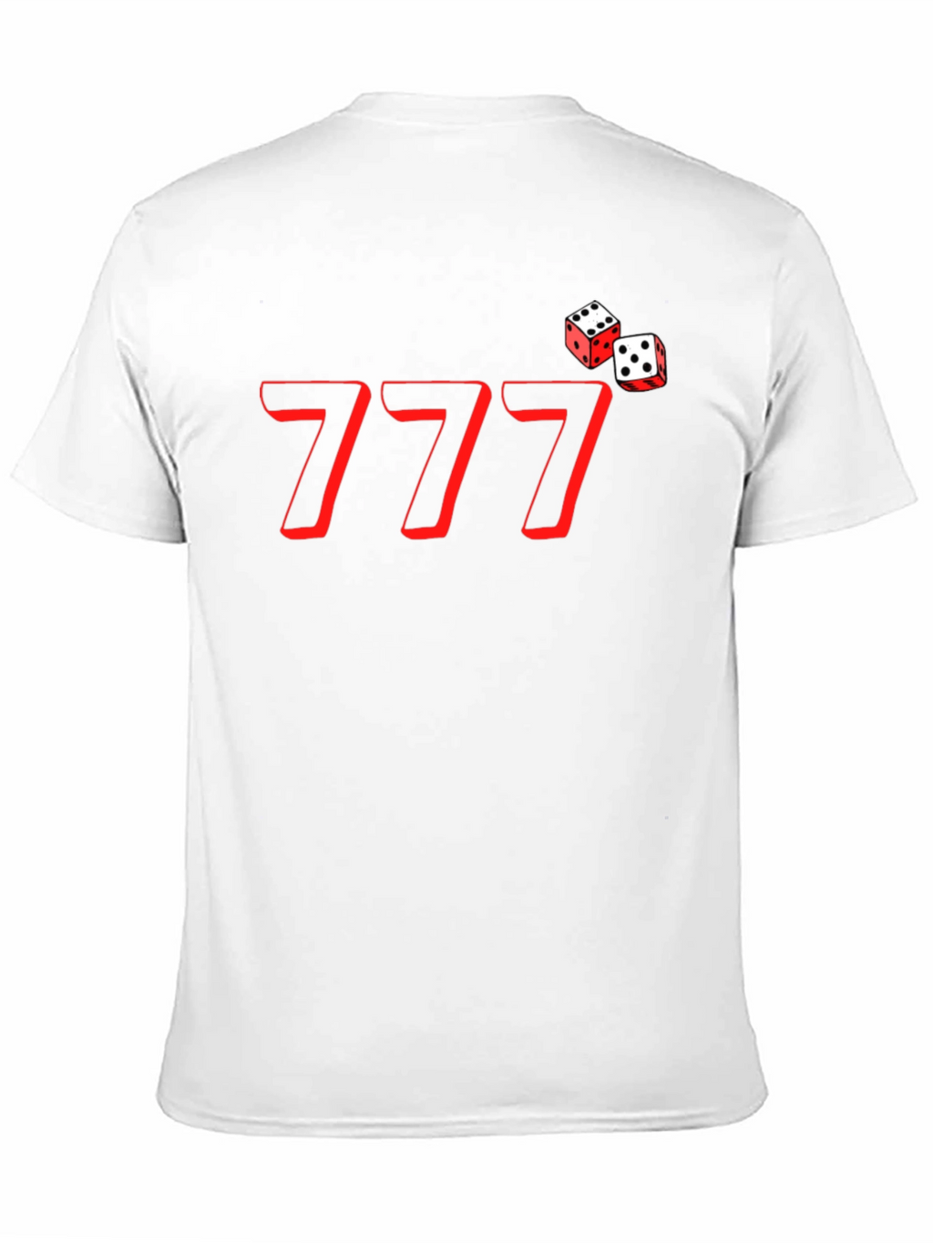 Lucky 777 Dice Graphic Tee - Black