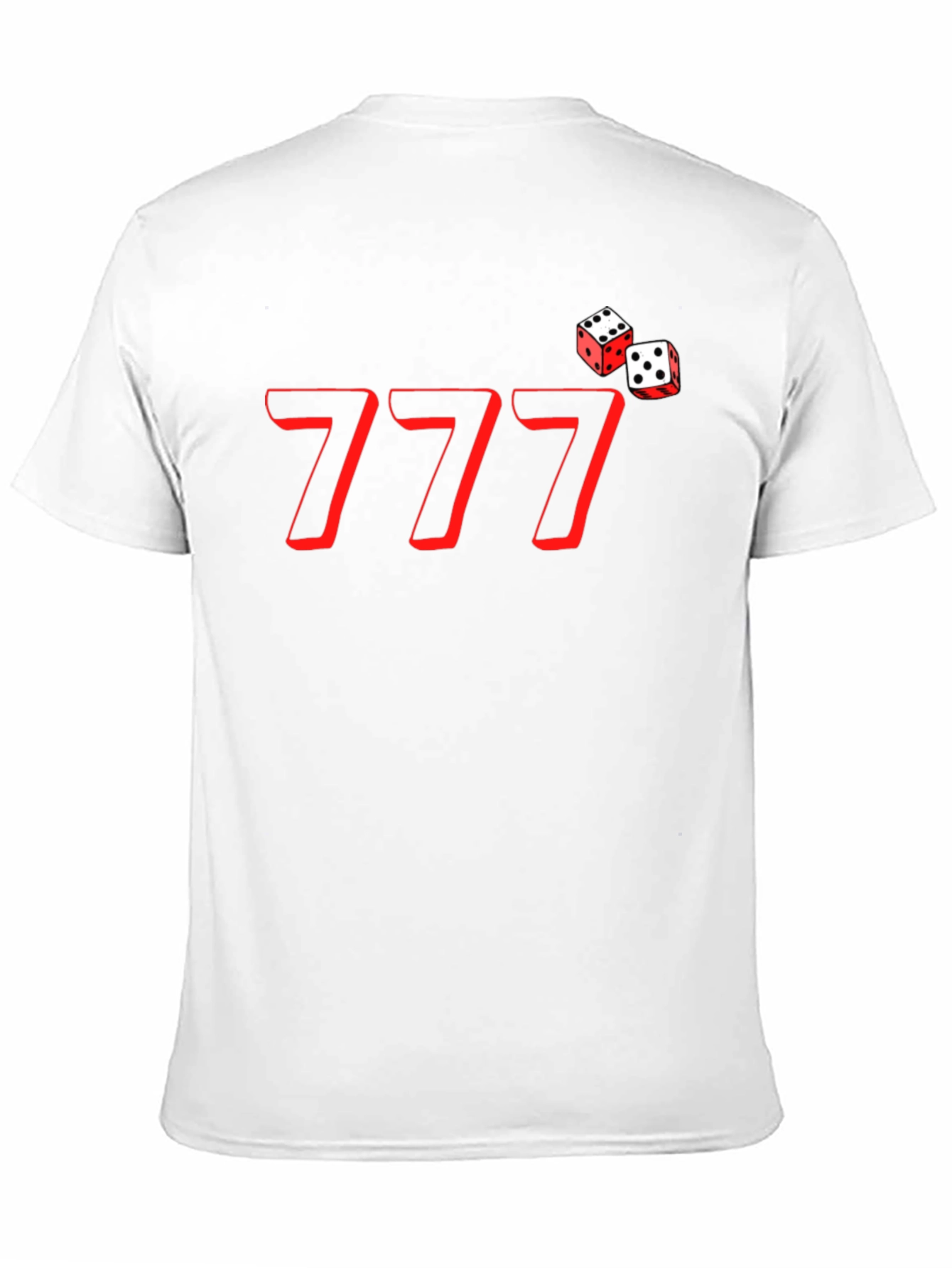 Lucky 777 Dice Graphic Tee - Black
