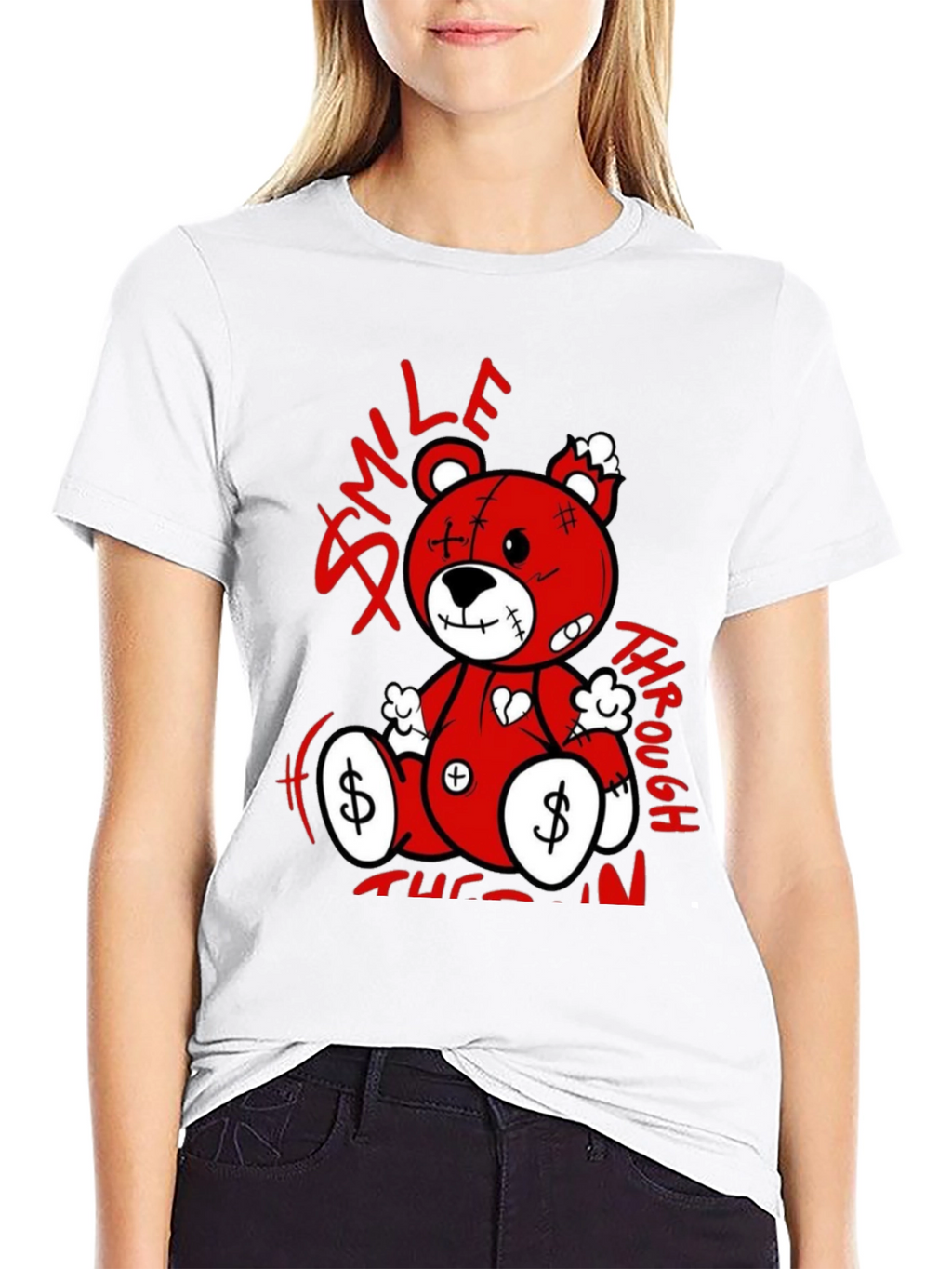 Smile Through the Pain Bear T-Shirt