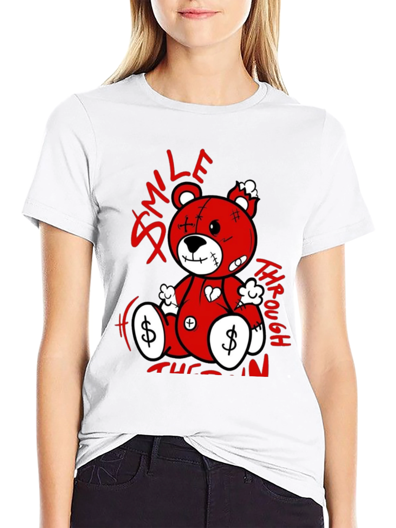 Smile Through the Pain Bear T-Shirt