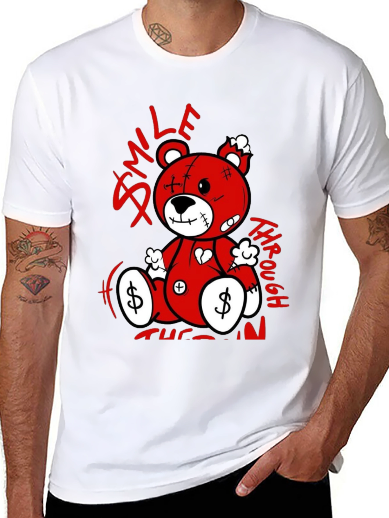 Smile Through the Pain Bear T-Shirt