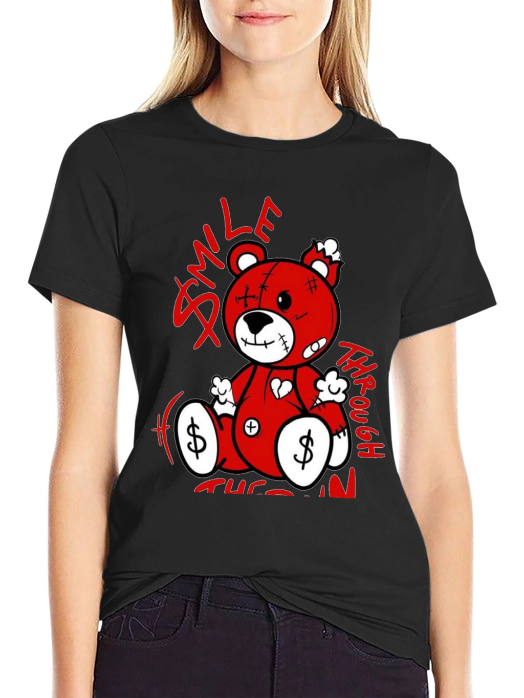 Smile Through the Pain Bear T-Shirt