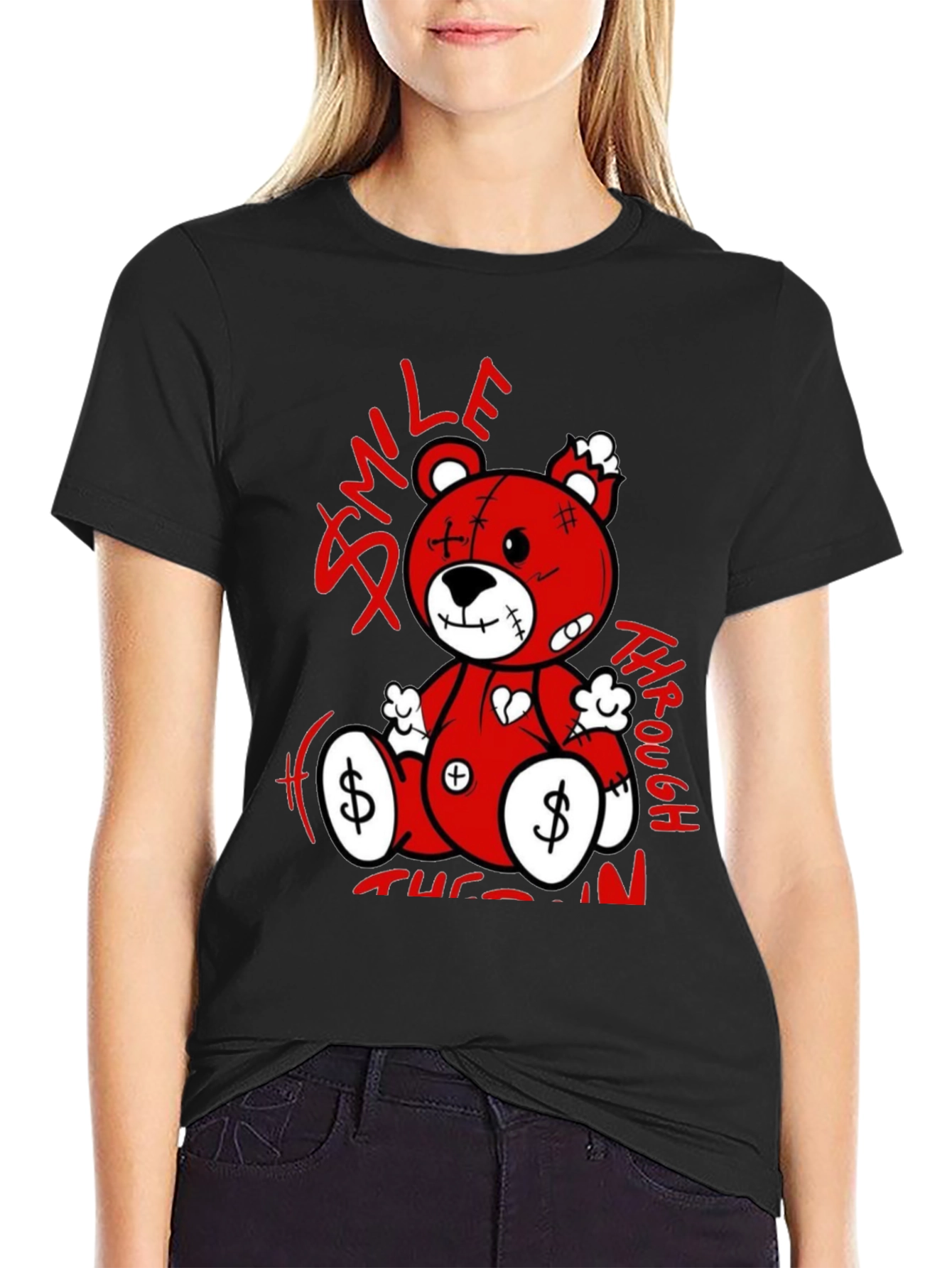 Smile Through the Pain Bear T-Shirt